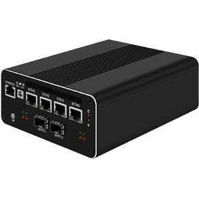 Firewall Appliance Mini PC, Intel Processor U300E Quad Core 10G*2 4xIntel I226 2.5G Ethernet VPN Soft Routing,2*USB3.2 1*TF Slot 2*SATA 1*M.2 NVMe x4 8/16/32/64GB DDR5 M.2 Nvme (NO RAM NO SSD) in Kuwait