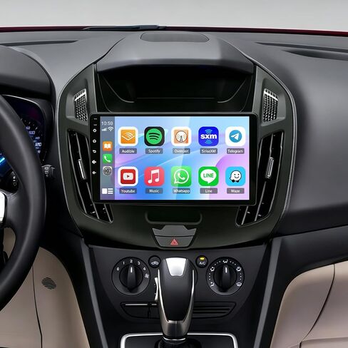 Android 13 Car Stereo Radio for Ford Transit/Tourneo Connect 2014-2018 9 Touch Screen Car Radio with Carplay Android Auto GPS Navigation AHD SWC Backup Camera, 2+32G (9 Inch) in Saudi Arabia