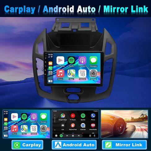 Android 13 Car Stereo Radio for Ford Transit/Tourneo Connect 2014-2018 9 Touch Screen Car Radio with Carplay Android Auto GPS Navigation AHD SWC Backup Camera, 2+32G (9 Inch) in Saudi Arabia