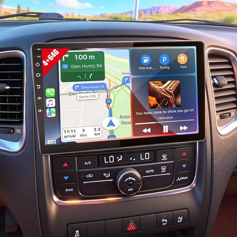 2 Din 10.1" Android 13 DAB+ Car Stereo Radio for 2011-2013 Dodge Durango in Saudi Arabia