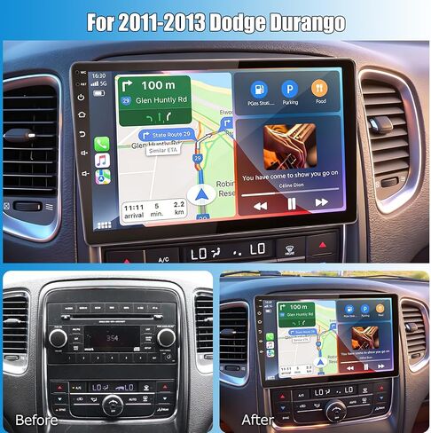 2 Din 10.1" Android 13 DAB+ Car Stereo Radio for 2011-2013 Dodge Durango in Saudi Arabia
