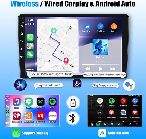2 Din 10.1" Android 13 DAB+ Car Stereo Radio for 2011-2013 Dodge Durango in Saudi Arabia