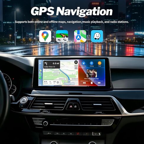 Wireless CarPlay Touchscreen for BMW 5 Series F10 F11 CIC System 2010-2011 in Saudi Arabia