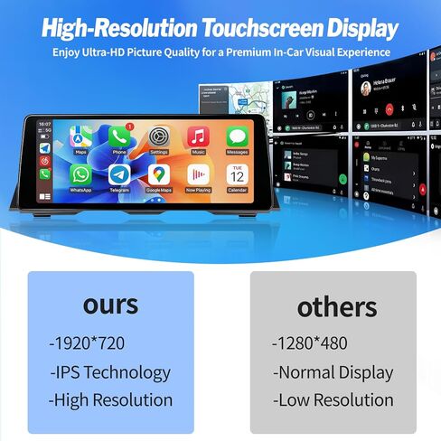 Wireless CarPlay Touchscreen for BMW 5 Series F10 F11 CIC System 2010-2011 in Saudi Arabia