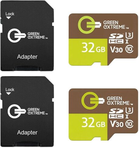 Green Extreme microSD Memory Card with SD Adapter, Class 10 U3 in Saudi Arabia