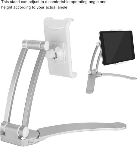 Adjustable Tablet Stand Wall Desk Mount Holder for IP ad Kindle Nexus Galaxy Portable Folding Design for Work and Study in Kuwait