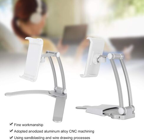 Adjustable Tablet Stand Wall Desk Mount Holder for IP ad Kindle Nexus Galaxy Portable Folding Design for Work and Study in Kuwait