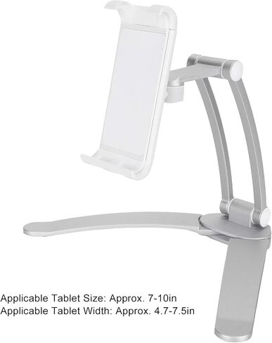 Adjustable Tablet Stand Wall Desk Mount Holder for IP ad Kindle Nexus Galaxy Portable Folding Design for Work and Study in Kuwait