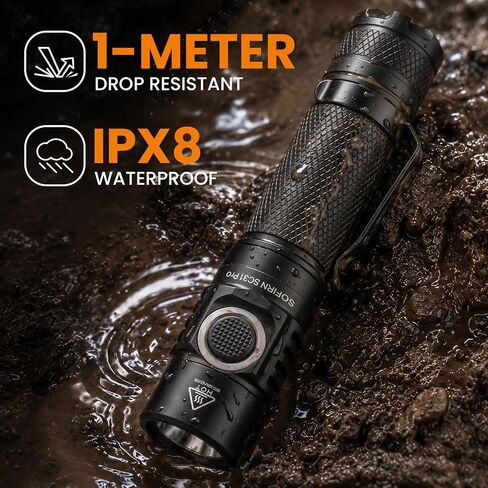 sofirn SC31 Pro EDC Flashlight 2000 Lumens, Diffuser, Magnetic Tailcap in Saudi Arabia
