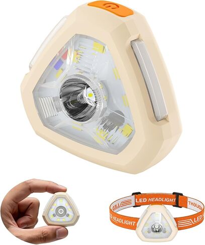 Led Clip on Light Mini Pocket Flashlight Rechargeable Type C Dog Lights Survival Hiking Gear Bike Camping Outdoor Lights for Runners GUYUCOM Hard Hat Light Walker Accessories for Running Vest, 6 Modes in Saudi Arabia