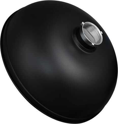 طبق Godox BDR-S55 Pro Beauty Dish فضي 54 سم (21.3 بوصة) حامل بوينز - صورة عالية التباين ومعدل إضاءة عصري مع عاكس مركزي وحامل بوينز على شكل حرف S in Kuwait