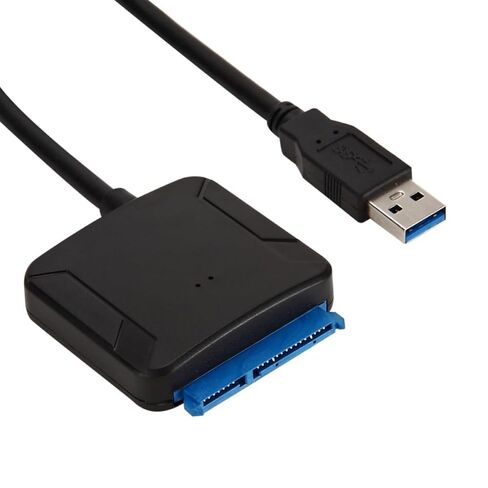 Homoyoyo USB 3.0 to Serial Ata Adapter Cable for 3.5 Inch Hard Drive, Plug and Play Hard Drive Data Cable with 12v 2a Power Supply, Lightweight and Easy to Carry for Laptop and External in Saudi Arabia