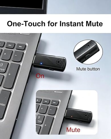USB Microphone for Laptop & Desktop PC, with Touch Mute in Kuwait