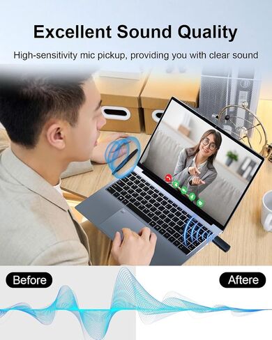 USB Microphone for Laptop & Desktop PC, with Touch Mute in Kuwait