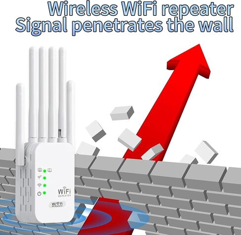 2026 WiFi Extender Booster,WiFi Repeater,Covers Up to 11000 Sq.ft and 50 Devices,Internet Booster - with 2 Ethernet Ports, Quick Setup, Home Wireless Signal Booster in Saudi Arabia