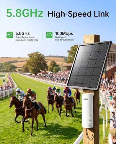 UeeVii 5.8G Point to Point Wireless Bridge Kit with Solar Panel CPE452 in Saudi Arabia