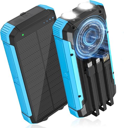 Solar Charger Power Bank 20000mAh, Portable Wireless Charger for iphone in Kuwait