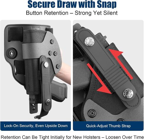 Universal Drop Leg Holster for Glock 17 19 22 23 26 Gen3-5, Taurus G2C G3C G3 XL, Beretta 92FS PX4 APX, M&P 9MM Compact, Canik TP9 SF Elite, CZ P07 P09 P10C, Adjustable Thigh Platform – No Optic/Laser in Kuwait