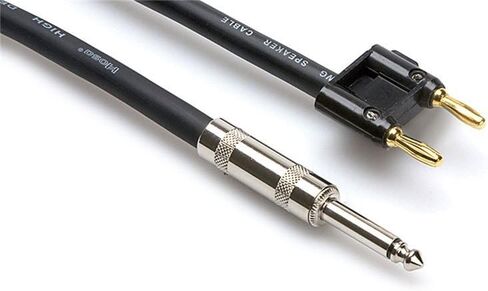Hosa SKJ-615BN Speaker Cable - Hosa 1/4-inch TS to Dual Banana - 15 foot in Kuwait