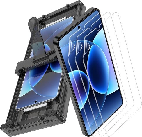 3 Pack for Samsung Galaxy S26 Ultra Screen Protector [Not Glass], Non-breakable Flexible PET Film for Galaxy S26 Ultra with [Easy Installation Tray], Ultra-Thin, HD Clear, Scratch Resistant in Saudi Arabia