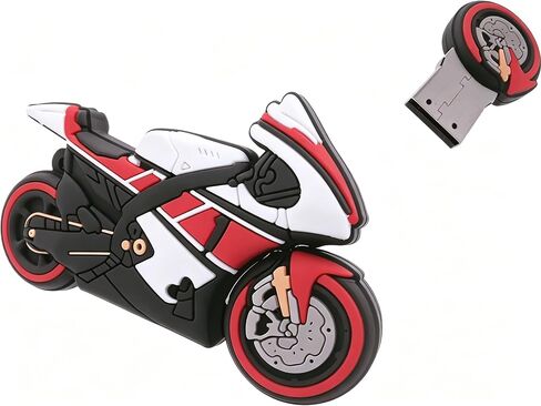 128GB Strong Cartoon Motorcycle USB Flash Drive Memory Stick Novelty Cute Pendrive in Kuwait