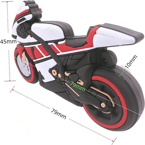 128GB Strong Cartoon Motorcycle USB Flash Drive Memory Stick Novelty Cute Pendrive in Kuwait
