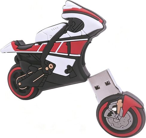 128GB Strong Cartoon Motorcycle USB Flash Drive Memory Stick Novelty Cute Pendrive in Kuwait