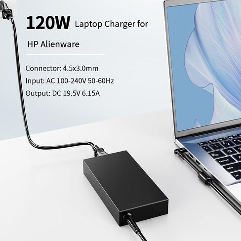 120W Gaming Laptop Charger Fit for MSI GF63 GV15 ADP-120VH D A17-120P2A MS-16R5 Adapter in Kuwait
