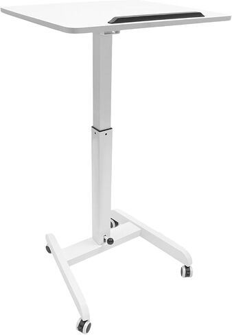 Mobile Lectern Laptop Workstation Height Adjustable Rolling Stand Tilting in Kuwait
