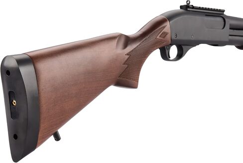 GoldenBall & Eagle M870 Three Round/Six Round-Shot Pump Action Gas Steel Airsoft Shotgun - Black & Wood in Kuwait