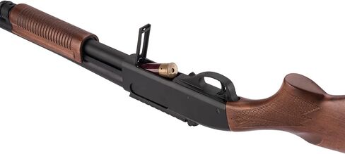 GoldenBall & Eagle M870 Three Round/Six Round-Shot Pump Action Gas Steel Airsoft Shotgun - Black & Wood in Kuwait