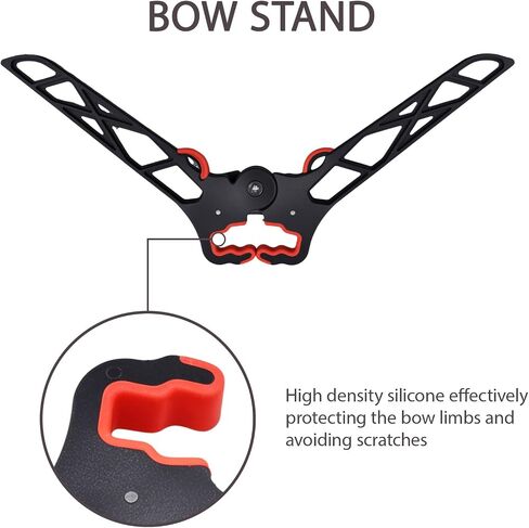 Heran Bow Stand for Compound Bow, Folding Compound Bow Stand Portable Bow Holder for Practice and Outdoor Shooting, Archery Accessories in Saudi Arabia