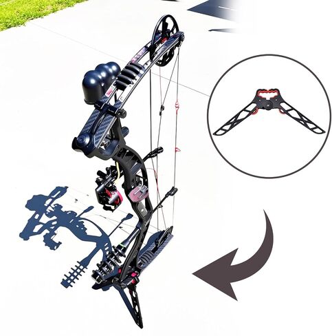 Heran Bow Stand for Compound Bow, Folding Compound Bow Stand Portable Bow Holder for Practice and Outdoor Shooting, Archery Accessories in Saudi Arabia