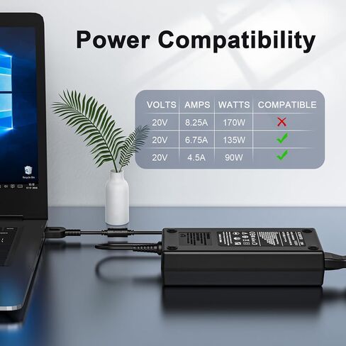 135W USB C Laptop Charger Compatible with Lenovo Type-C AC Adapter in Saudi Arabia