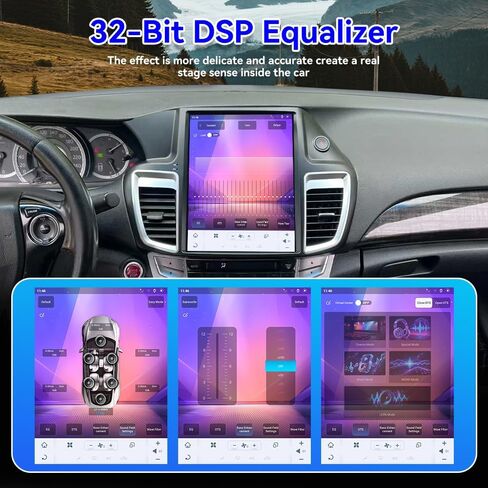 12.1 inch Tesla Style Radio for 2012-2017 Honda Accord Car Stereo Android Auto Touch Screen GPS Navigation Multimedia Player DSP Wireless Carplay (4-64GB) in Saudi Arabia