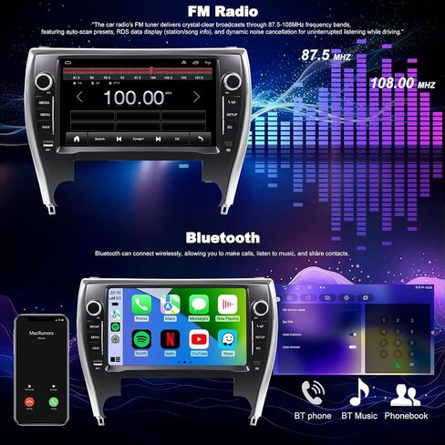 64G Upgrade Car Radio for Toyota Camry 2015 2016 2017, Android Car Stereo in Saudi Arabia