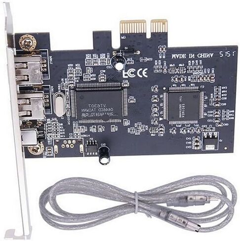 محول بطاقة PCI Express FireWire ذو 3 منافذ IEEE 1394A لكاميرات الفيديو الرقمية - لتوسيع PCIe x1 مع دعامة منخفضة المستوى in Kuwait