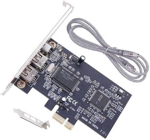 محول بطاقة PCI Express FireWire ذو 3 منافذ IEEE 1394A لكاميرات الفيديو الرقمية - لتوسيع PCIe x1 مع دعامة منخفضة المستوى in Kuwait