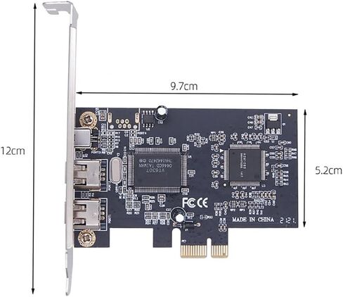 محول بطاقة PCI Express FireWire ذو 3 منافذ IEEE 1394A لكاميرات الفيديو الرقمية - لتوسيع PCIe x1 مع دعامة منخفضة المستوى in Kuwait