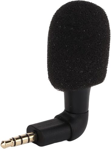 Zopsc Mini Directional 3.5mm Jack Microphone 360° Surround Sound, Portable Audio Mic for Smartphone, Video Recording, Voice Chat, Plug & Play in Saudi Arabia