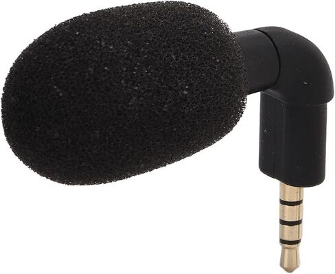 Zopsc Mini Directional 3.5mm Jack Microphone 360° Surround Sound, Portable Audio Mic for Smartphone, Video Recording, Voice Chat, Plug & Play in Saudi Arabia