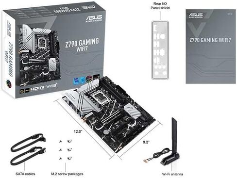 INLAND by Micro Center CPU Motherboard Intel i9-12900K 12th Gen 16-Cores LGA 1700 Desktop Processor with ASUS Z790 Gaming WIFI7 ATX Motherboard in Kuwait