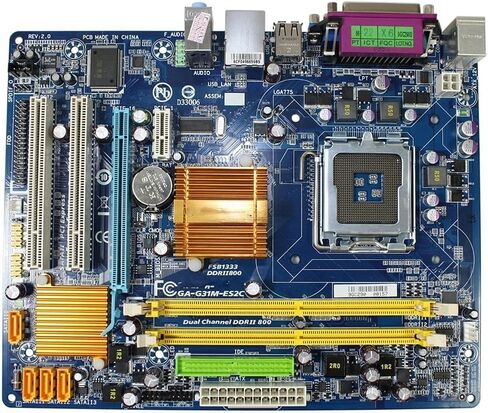 Computer Motherboards Fit for GIGABYTE GA-G31M-ES2C Desktop Motherboard G31 Socket LGA 775 for Core 2 DDR2 4G Micro ATX Original in Saudi Arabia
