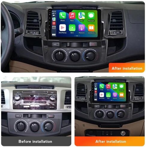 2+64GB Radio for Toyota Fortuner HILUX Revo Vigo 2005-2014 Stereo Upgrade in Kuwait