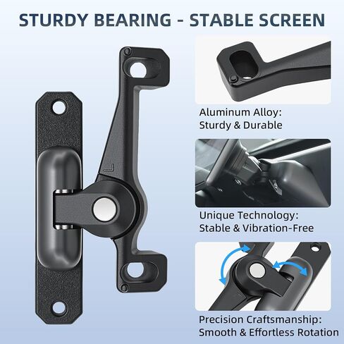 Screen Swivel Mount for Model Y 2019-2024 & Model 3 2017-2019 2021-2023 Center Console Touchscreen Four Directions 35° Screen Rotating Bracket for Tesla Maintains Original Screen Height in Kuwait