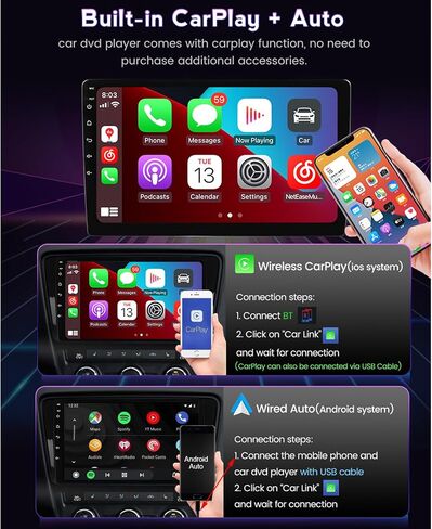 Android 14 Car Radio Stereo for 2008-2012 Nissan Pathfinder, 10.1 Inch Touch Screen Head Unit with Wireless CarPlay Android Auto, GPS Navigation Bluetooth WiFi 5G DSP SWC Backup Camera in Saudi Arabia