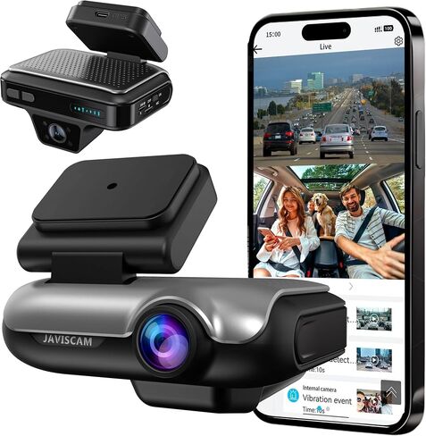 4K Dash Cam Front Inside,Car Camera 4G LTE Remote Live View,Car Security Camera GPS Tracking,24 * 7 Parking Monitering/Night Vision/Voice Control/App Alerts/Cloud Storage(Without 64GB Card) in Saudi Arabia