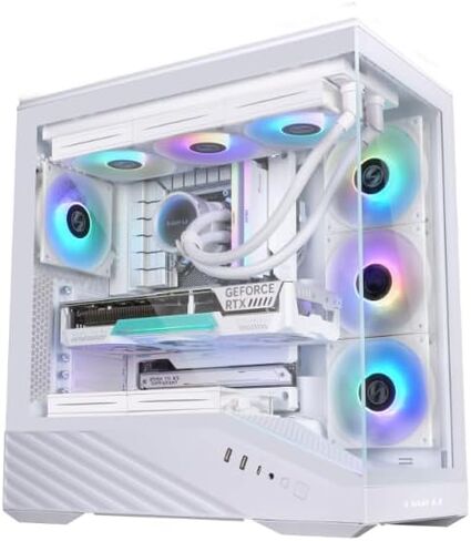 TWELF Pathfinder SE Gaming Desktop | Core Ultra 5 225F, RTX 5060Ti 8GB, 16GB DDR5, 1TB NVMe SSD, 360mm Liquid Cooling, Windows 11 Pro | Mystery Gift Included in Saudi Arabia