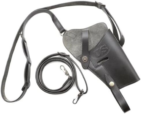 Black US M7 Shoulder Holster Leather Fits M1911, SIG 226, Beretta 92, G 19 in Saudi Arabia