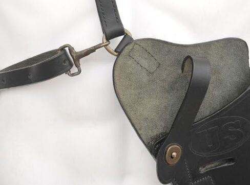 Black US M7 Shoulder Holster Leather Fits M1911, SIG 226, Beretta 92, G 19 in Saudi Arabia